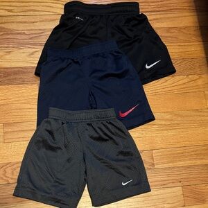 Nike Kids' Shorts Set - Black, Navy, and Gray
